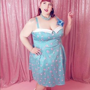 Torrid Retro Chic Flamingo Dress